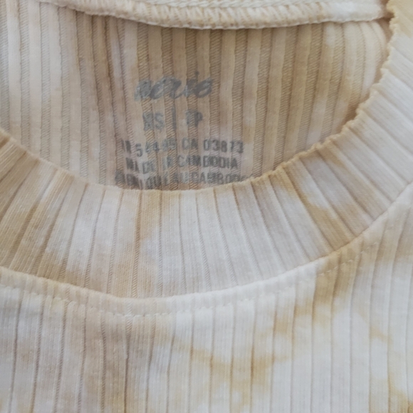 NWT Aerie Ribbed Cropped Tie Dye Tank Top XS - Picture 2 of 9